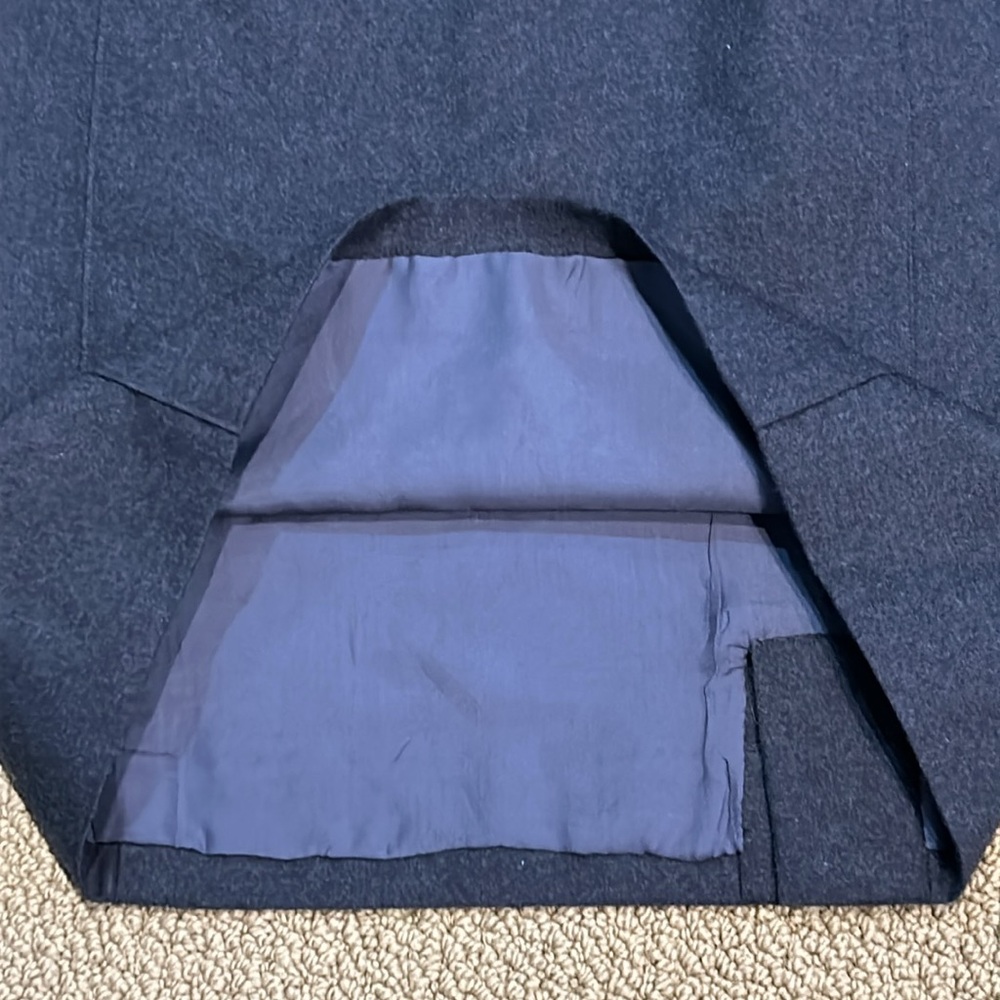 Chado Ralph Rucci Gray Cashmere Pencil Skirt size 10 Office Neutral - Picture 12 of 16